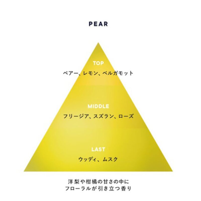 SHIRO ペアーの香りのピラミッド