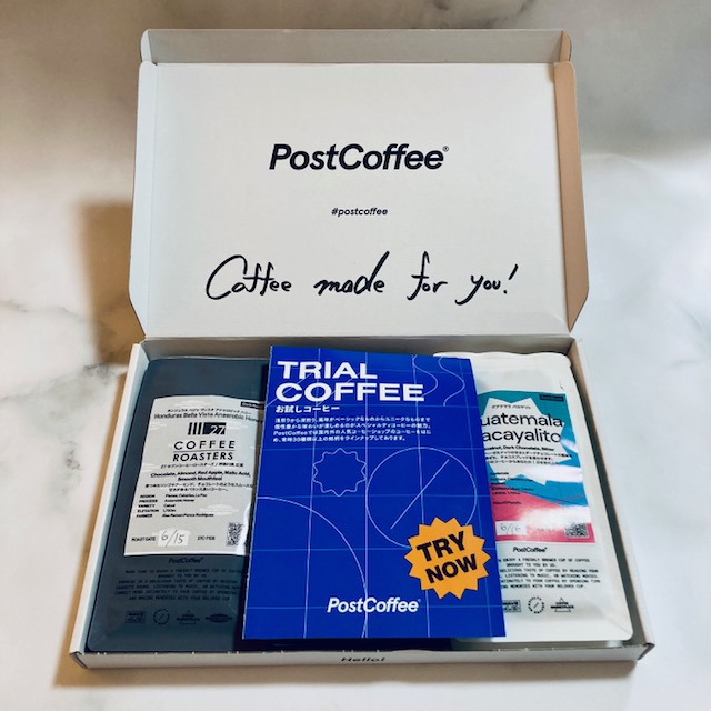 PostCoffee（ポストコーヒー）の箱をオープン